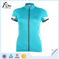 Camisa de Ciclismo de Secagem Rápida Clássica em Branco para Mulheres